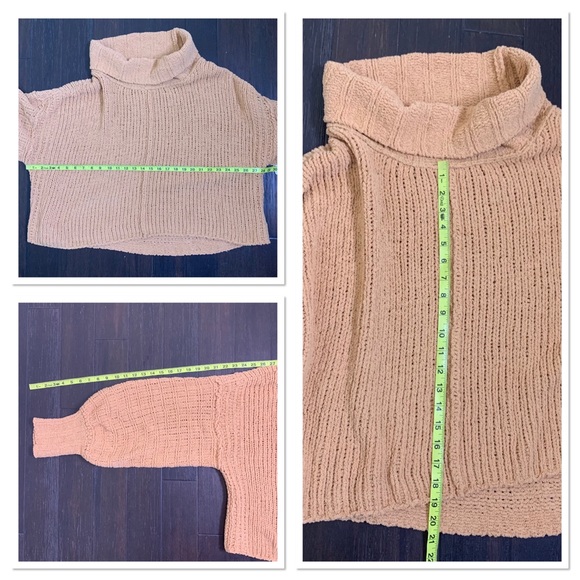 NWT Free People Be Yours Cowl Neck Camel Pullover - Picture 11 of 11